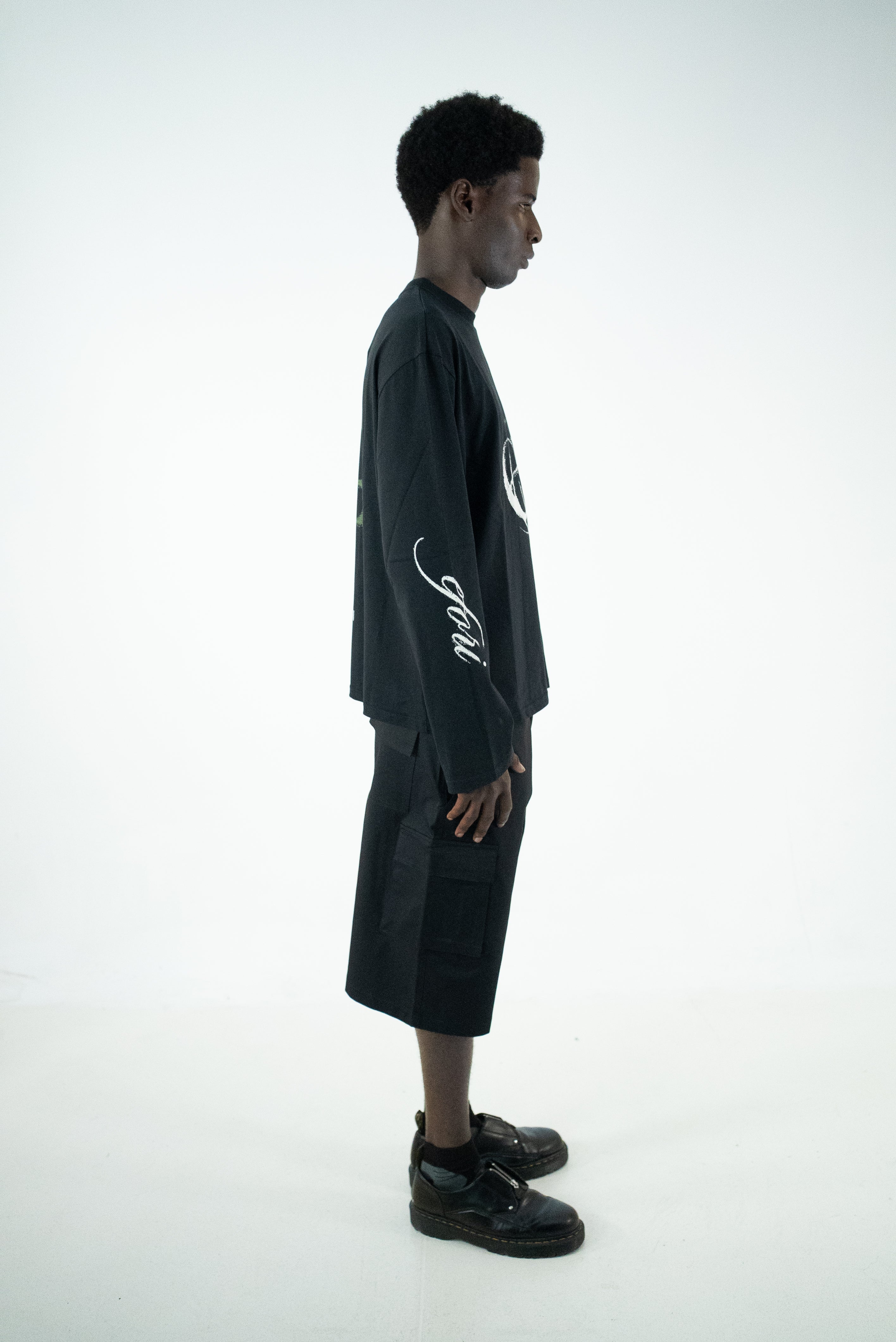 PANTALONCINI CARGO NERO