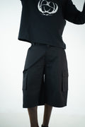 PANTALONCINI CARGO NERO