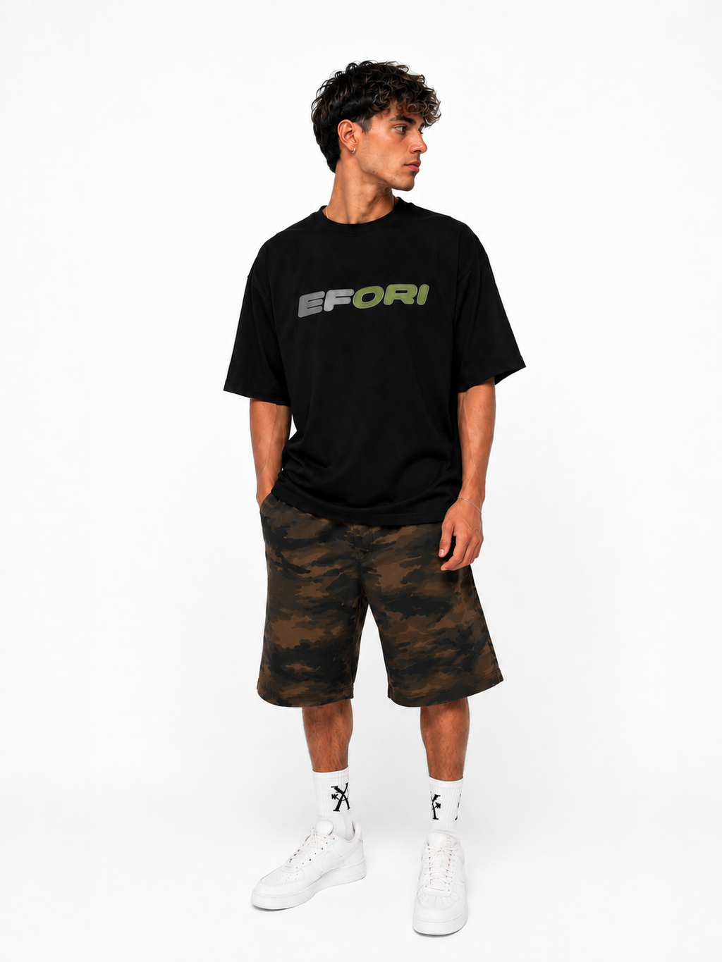 T-SHIRT OVER BLACK