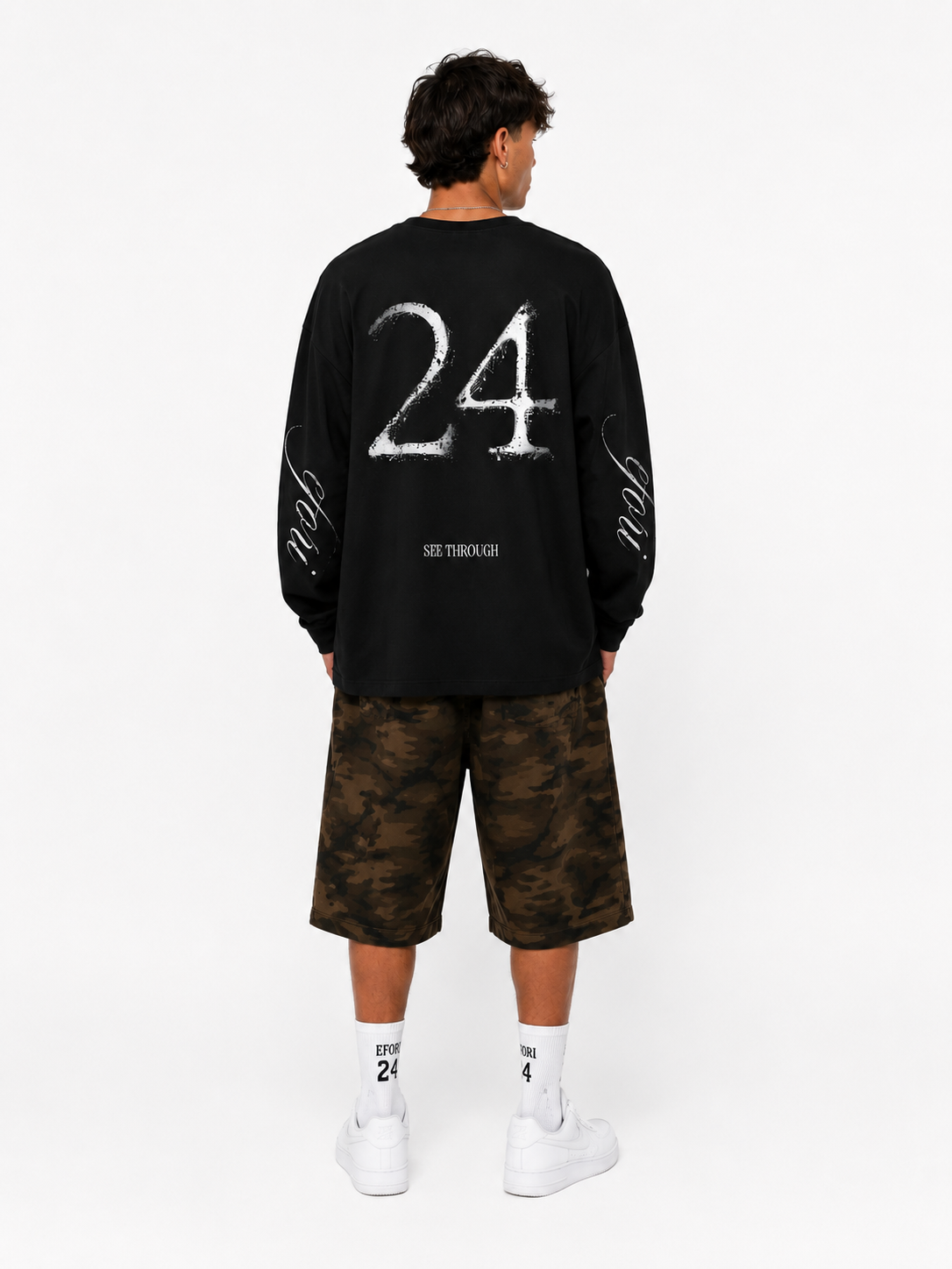 T-SHIRT LONG SLEEVE OVER BLACK
