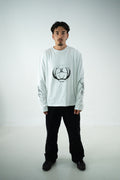 T-SHIRT OVERSIZE A MANICHE LUNGHE BIANCA
